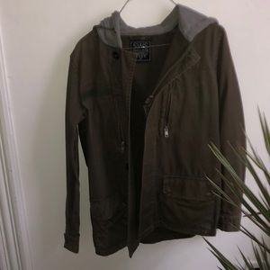 Army green fall jacket